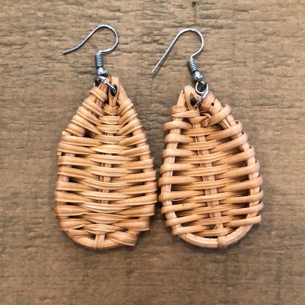 Woven Teardrop Earrings